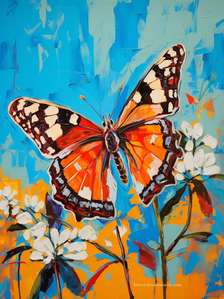 Pop Art Dingy Skipper Butterfly  2