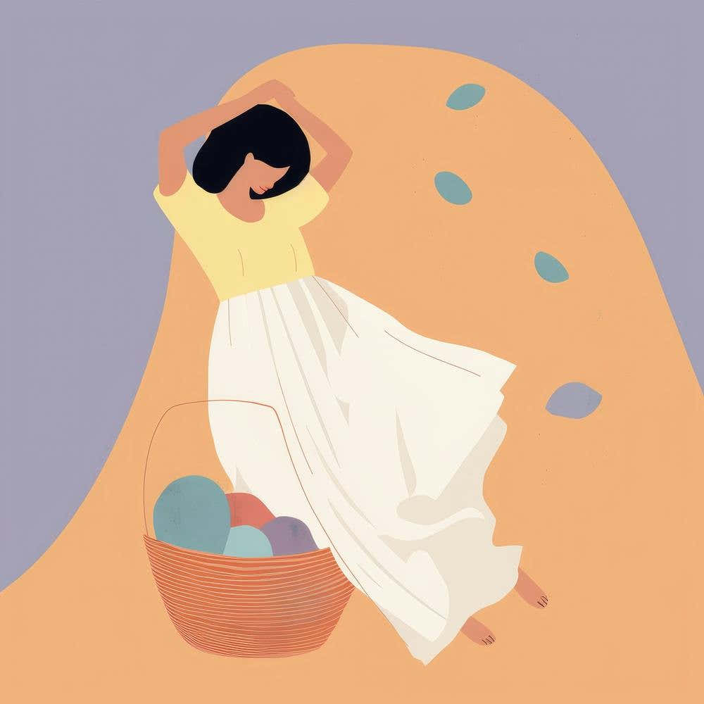 Easter Girl With Basket