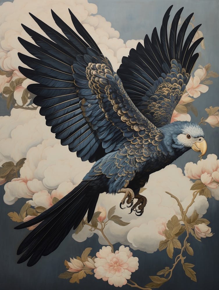 Parrot 4 Gold Detail Painting