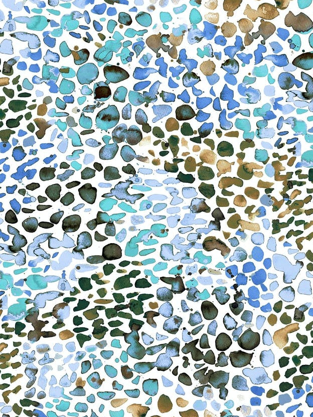 Speckled Watercolor Blue