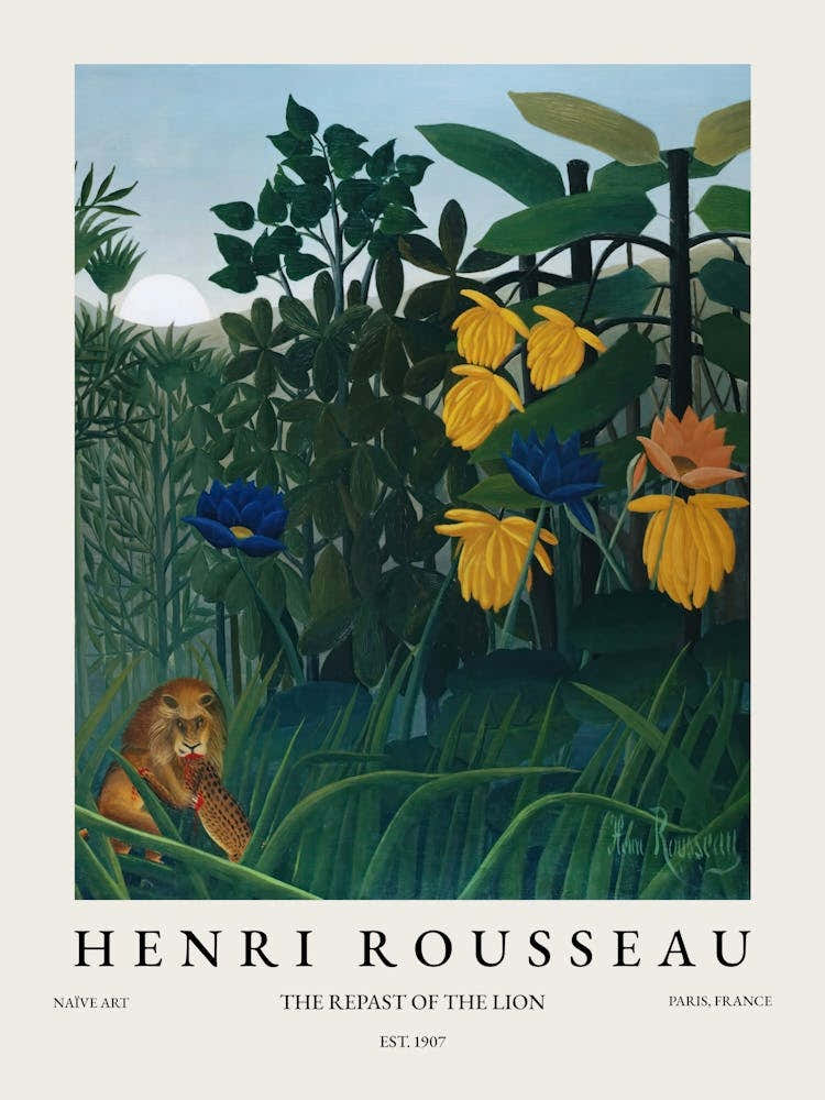 Henri Rousseau The Repast Of The Lion