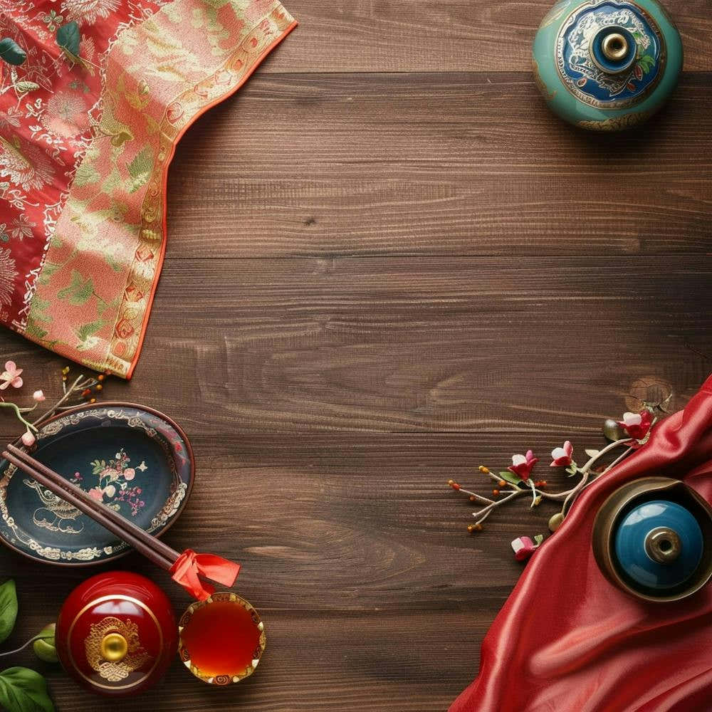 Chuseok Wooden Table From Above Banner Texture W 1718393474 4