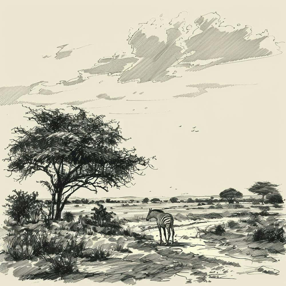 Giraffes In The Wild