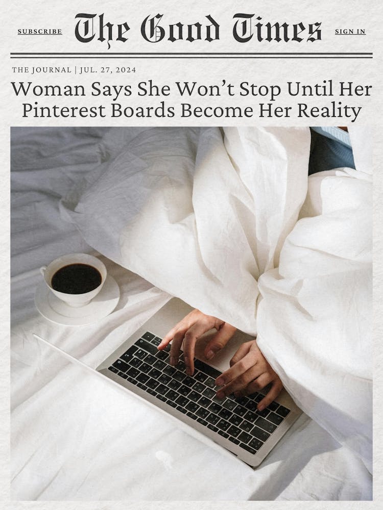 Trendy Newspaper Headline Print