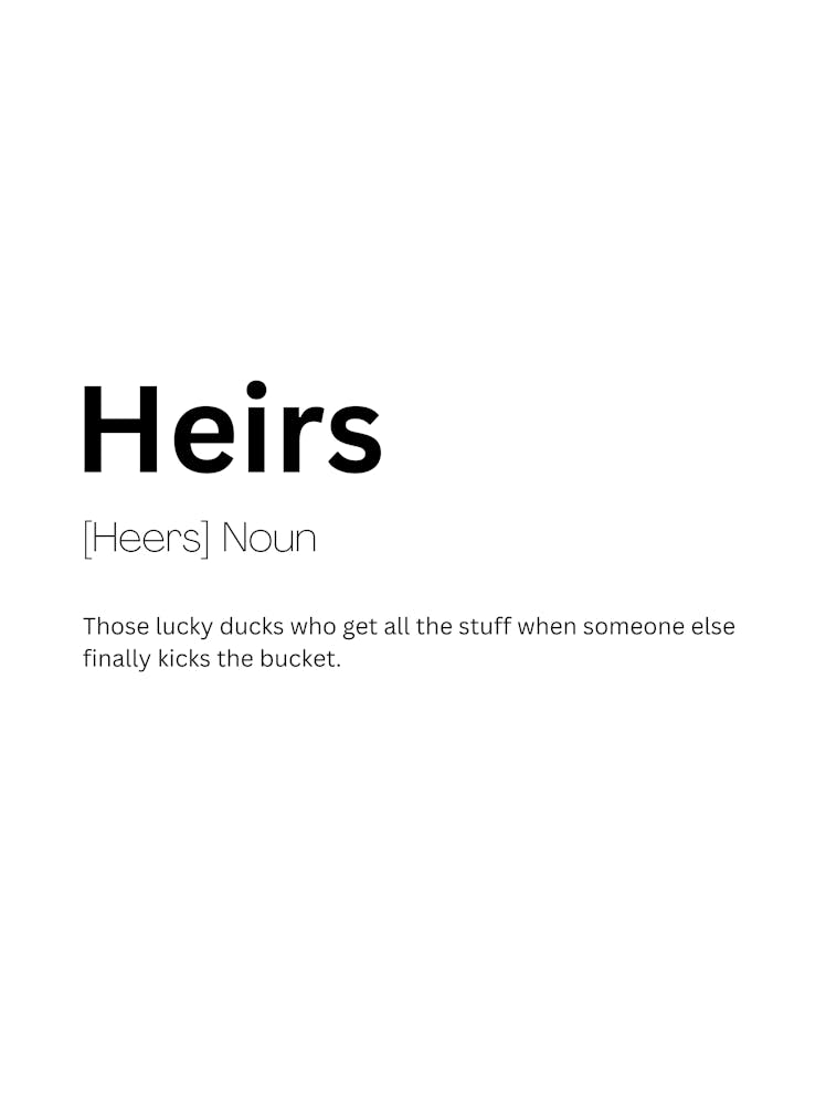 Heirs Definition Meaning 1