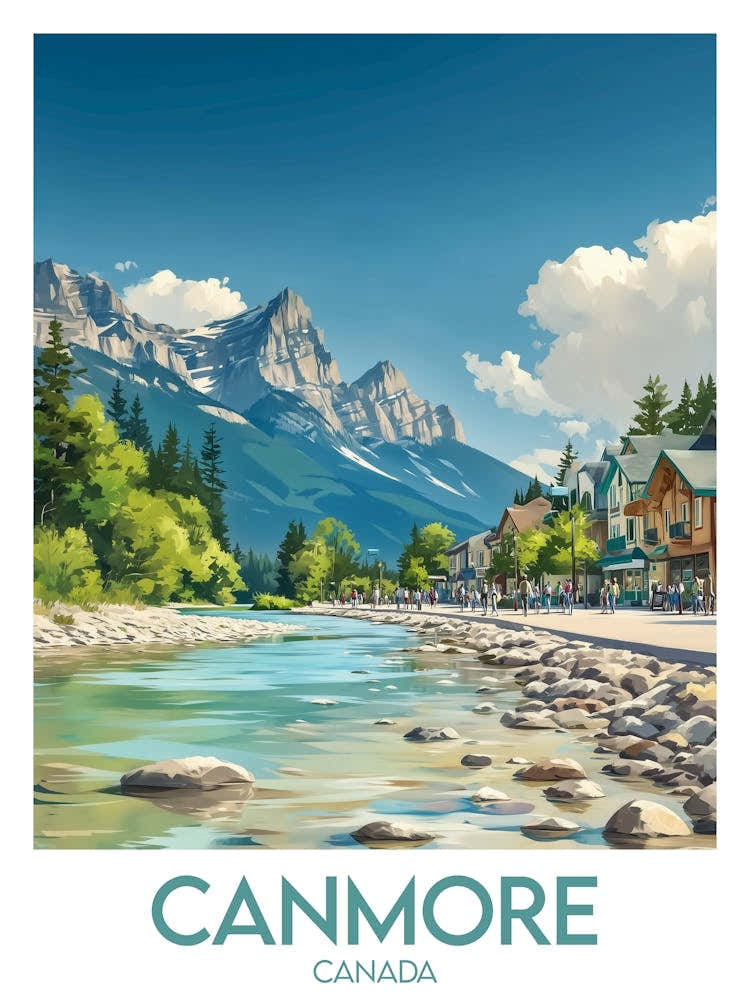 Affiche de voyage Canmore