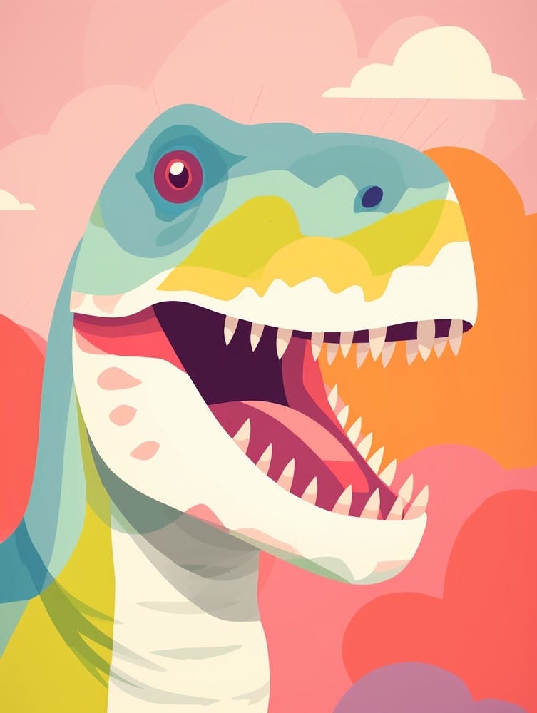 Colourful Dinosaur Tyrannosaurus 4