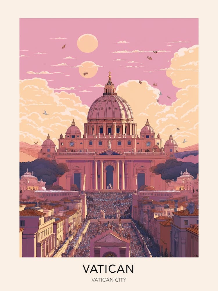 The Vatican Vatican City Travel Poster