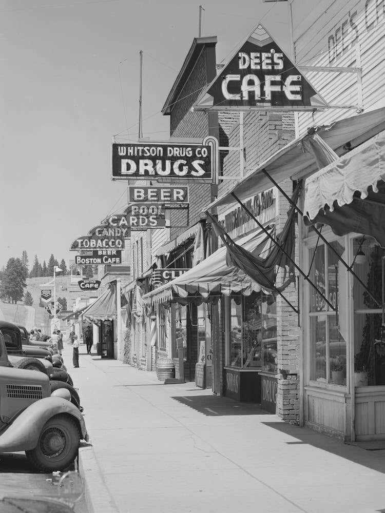 Street Scene, Cascade, Idaho, Cascade Is A Microcosm Of Idaho S Past And Present All The Industries Of The State
