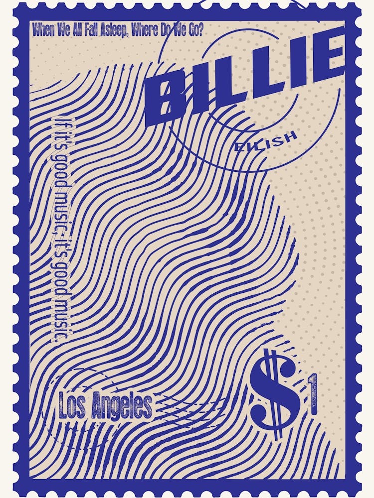 Stamps Art – Billie Eilish