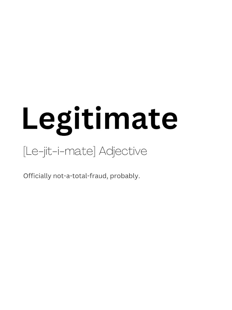 Legitimate Definition Meaning 1