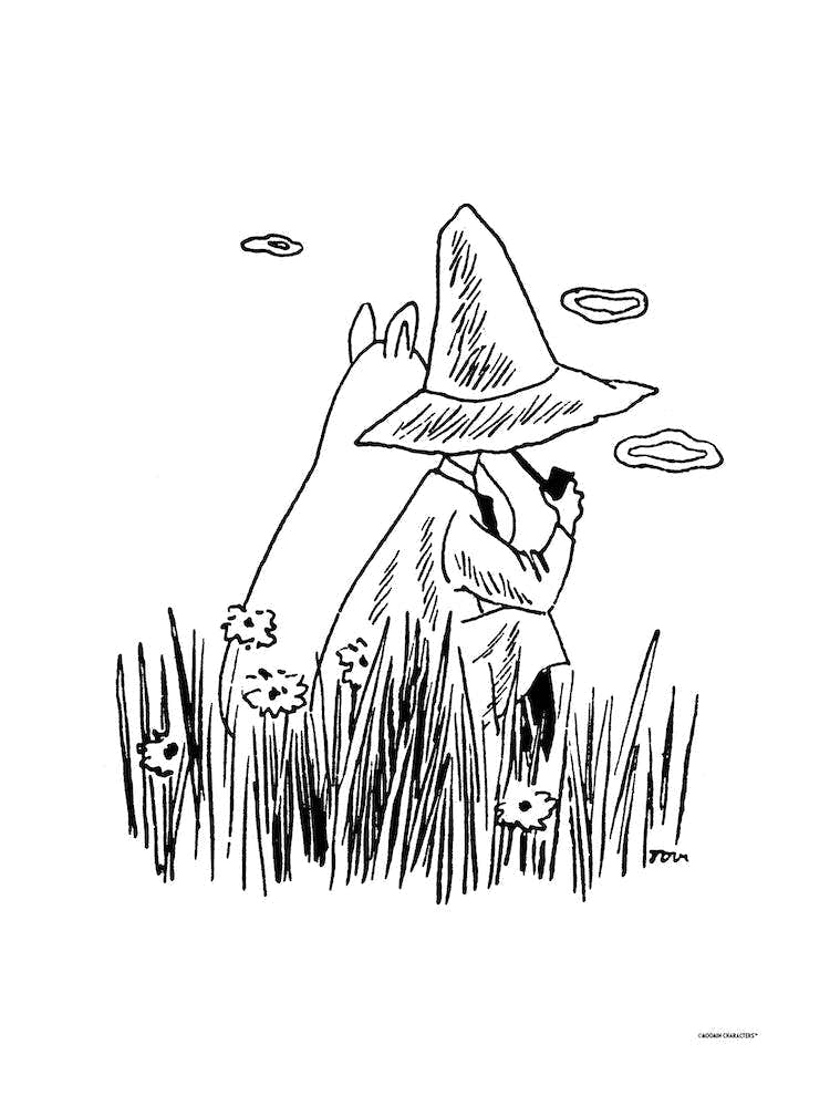 The Moomin Drawings Collection Black And White Cover