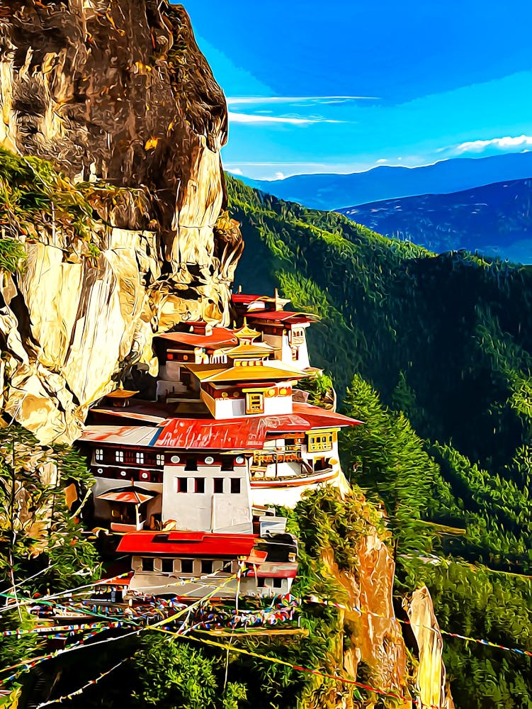 Tigers Nest (Taktsang Goemba), Paro Valley, Bhutan