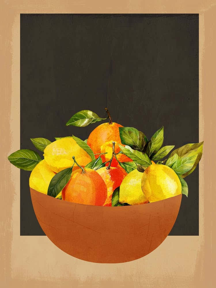 Bowl With Oranges And Lemons 1