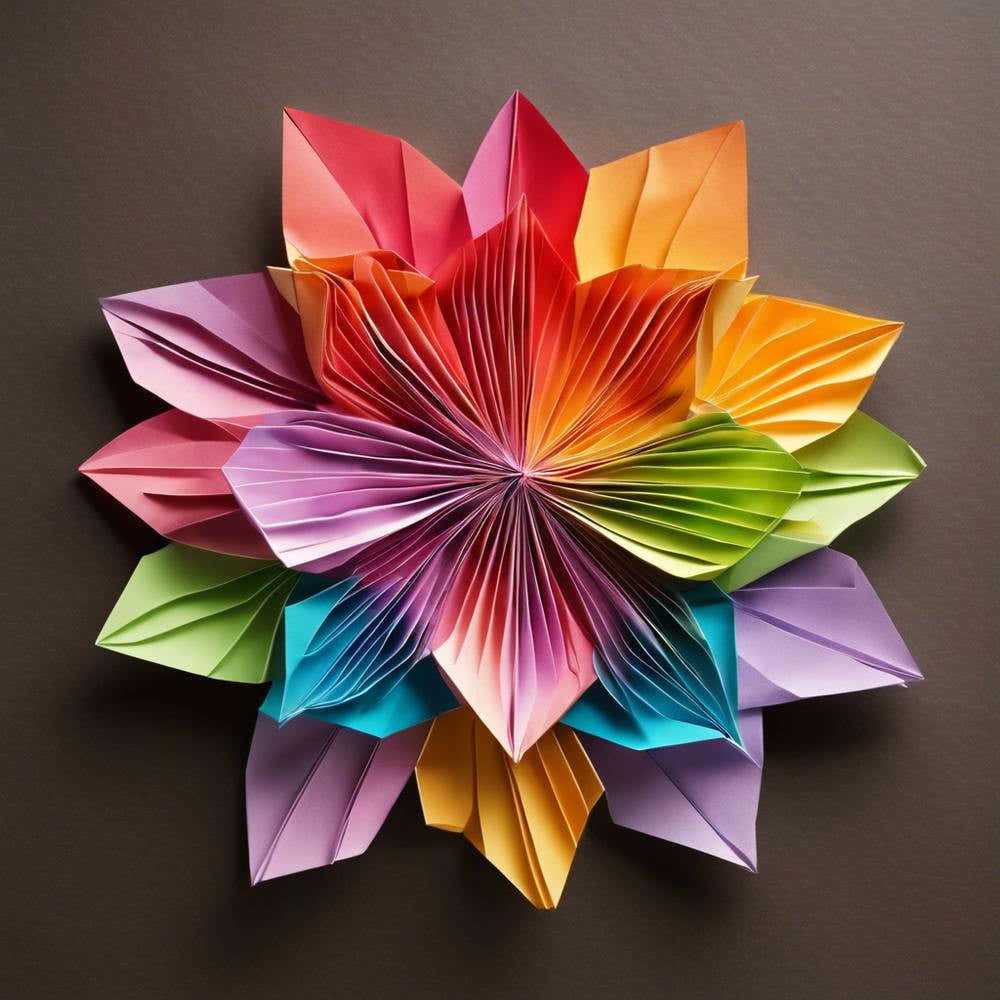 Origami Flower Flowers of stunning colors 1