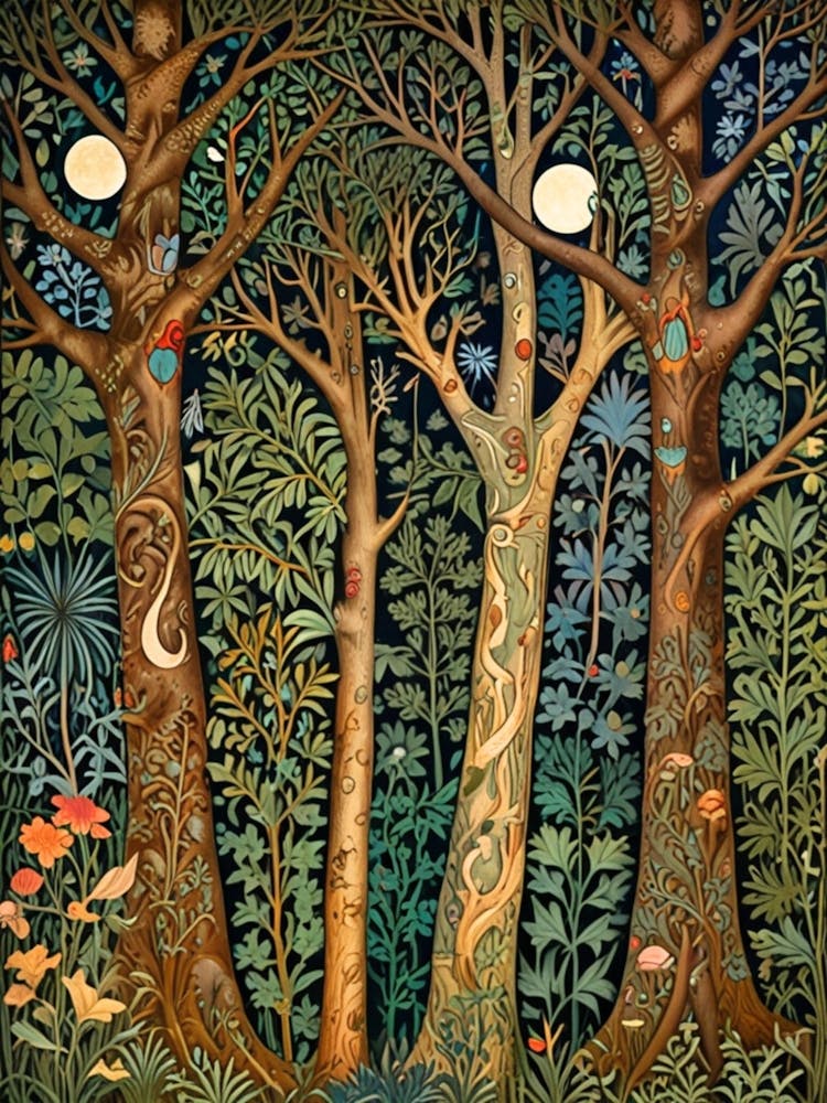 William Morris Forest At Night 23