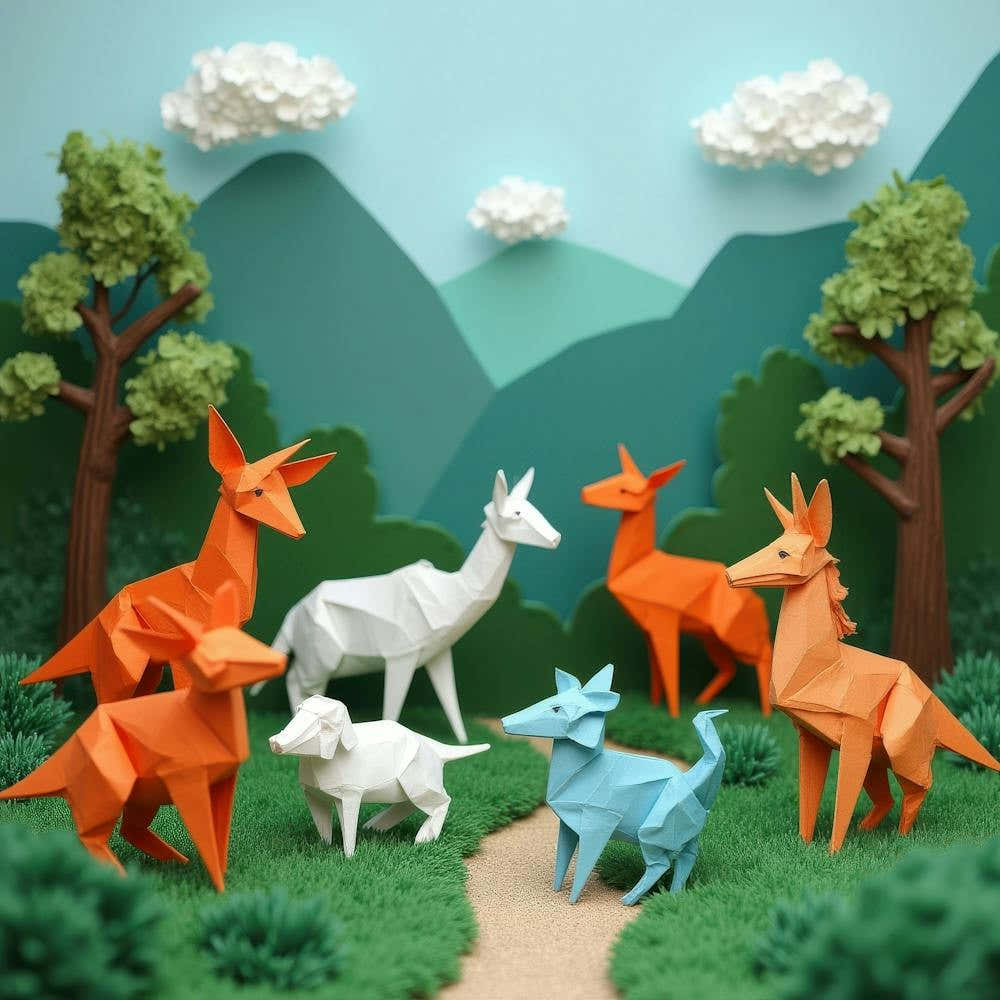 Origami Kangaroos