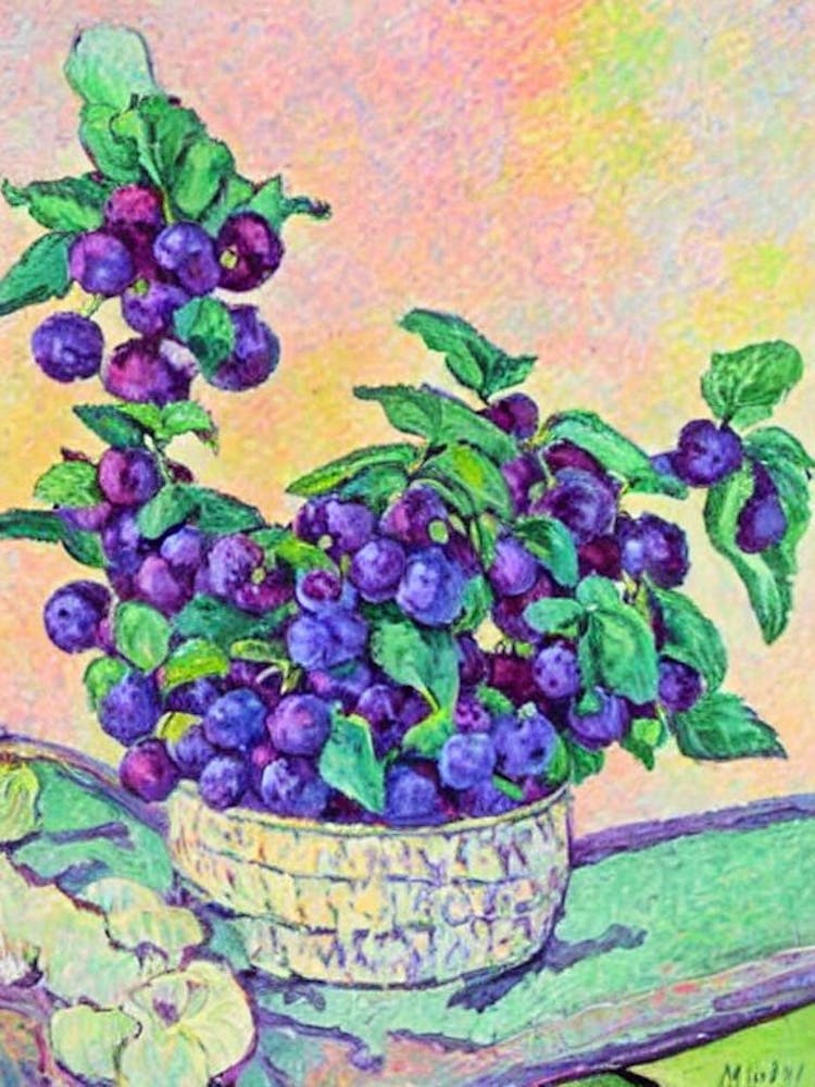 Marionberry Vintage Sketch Fruit