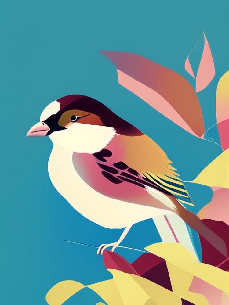 House Sparrow Pop Matisse 2 Bird