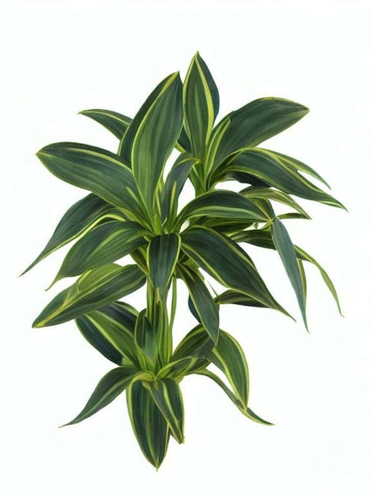 Moses In The Cradle (Tradescantia Spathacea) Watercolor