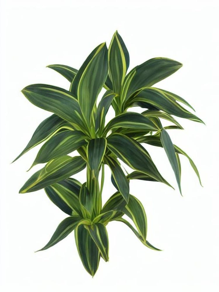 Moses In The Cradle (Tradescantia Spathacea) Watercolor