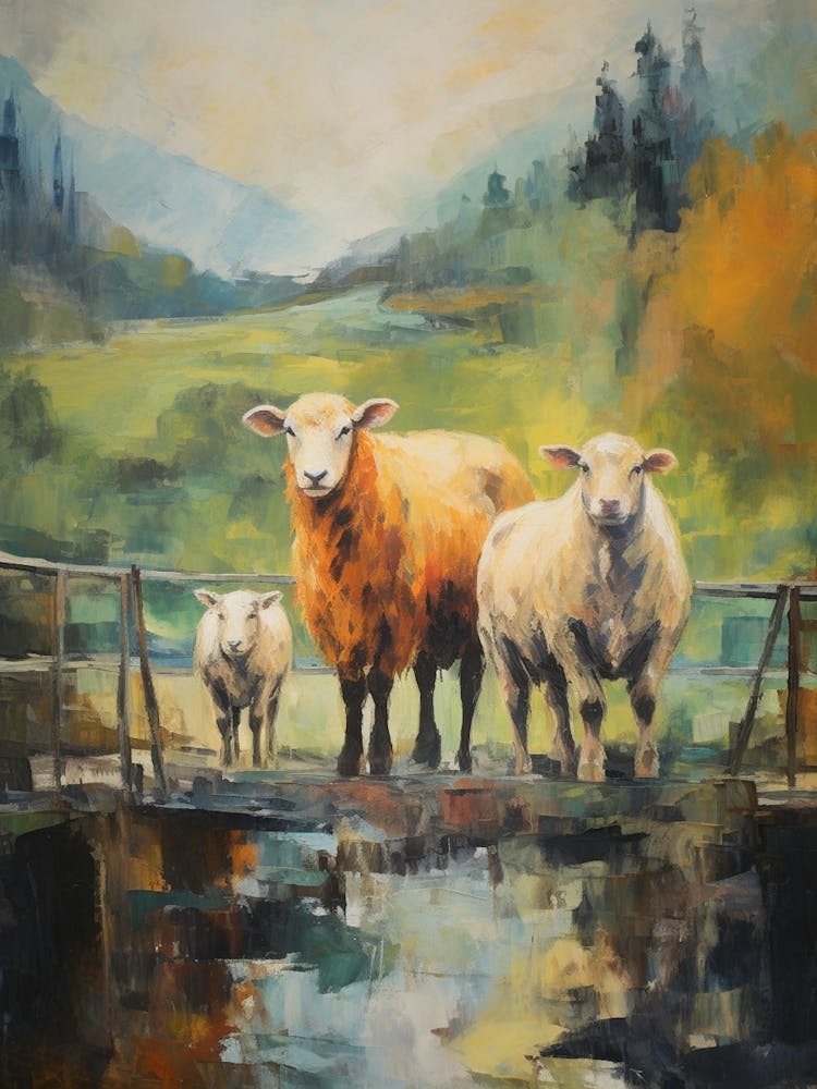 Highland Sheep In Glen Etive 1