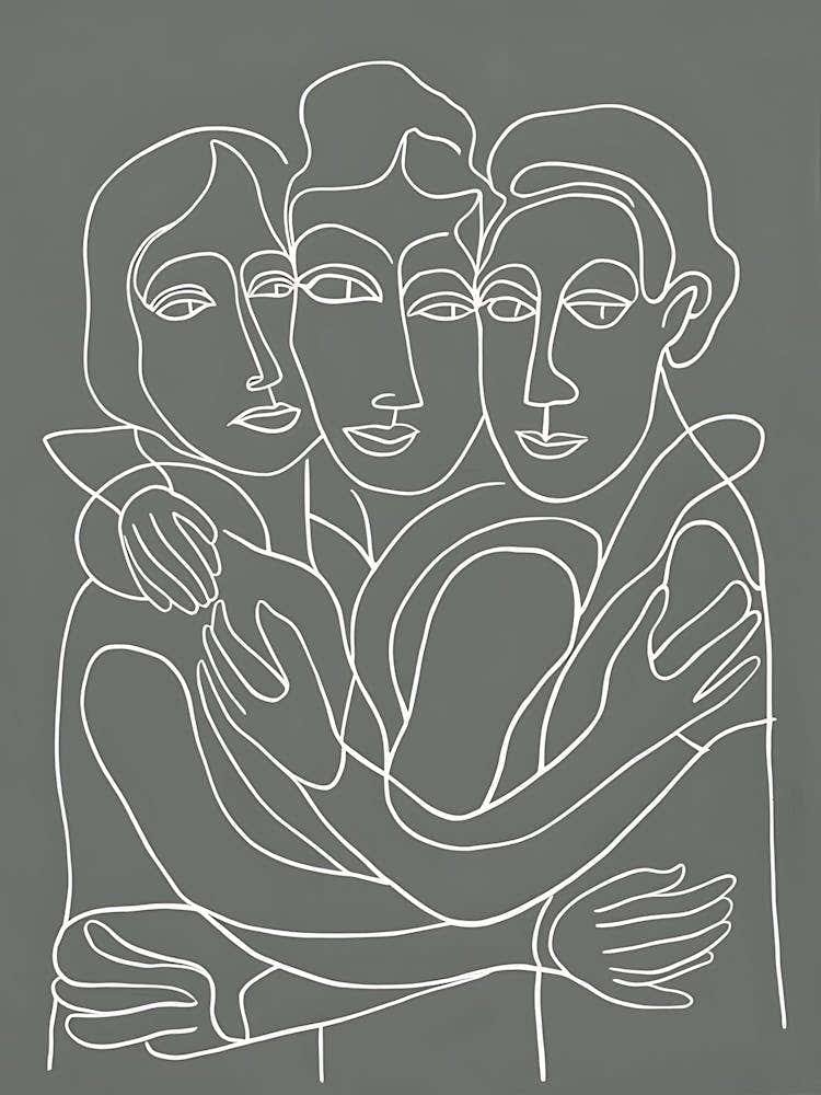 'Three Women Hugging'