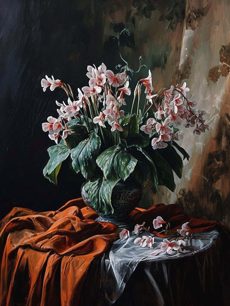 Baroque Floral Still Life Cyclamen 4
