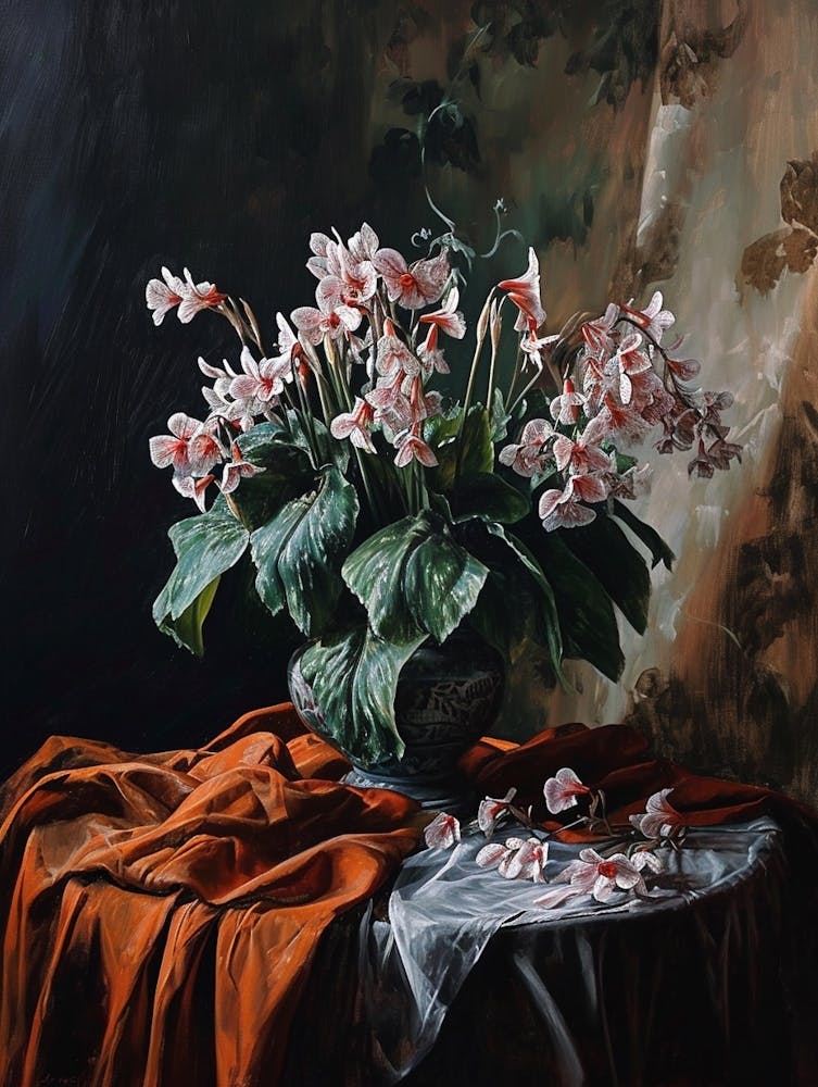 Baroque Floral Still Life Cyclamen 4