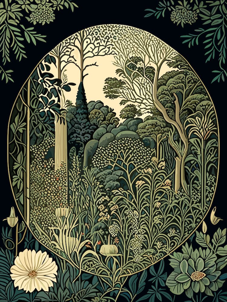 Dubrovnik Arboretum 1, Croatia Vintage Botanical