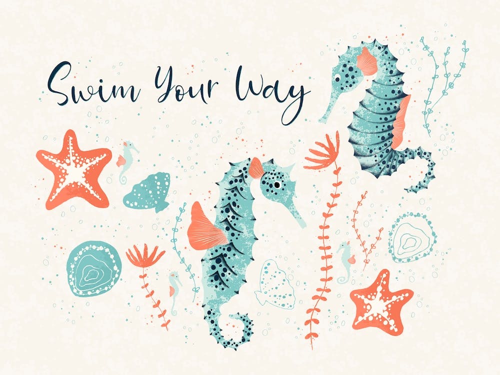 Swim Your Way Seahorse