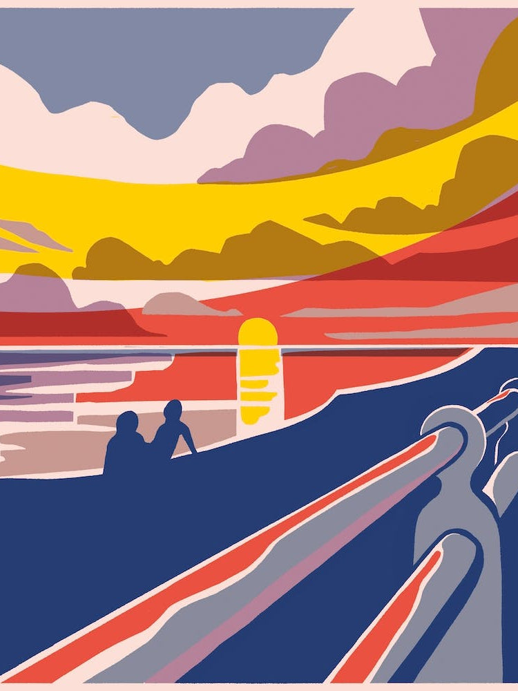 Brighton Beach Sunset