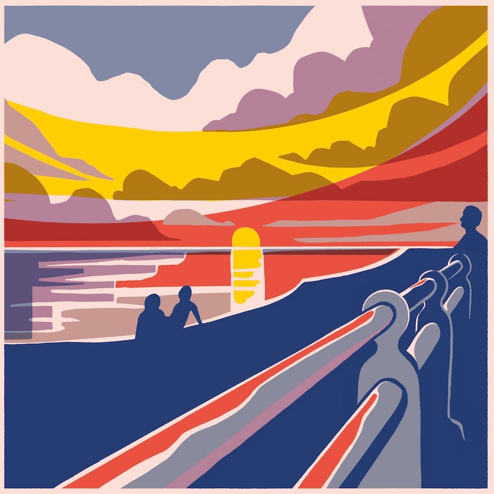 Brighton Beach Sunset