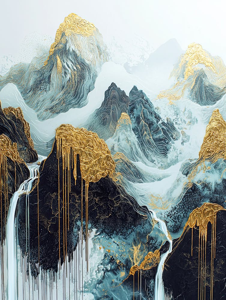 Cordillera Golden Peaks - Geometric Luxury