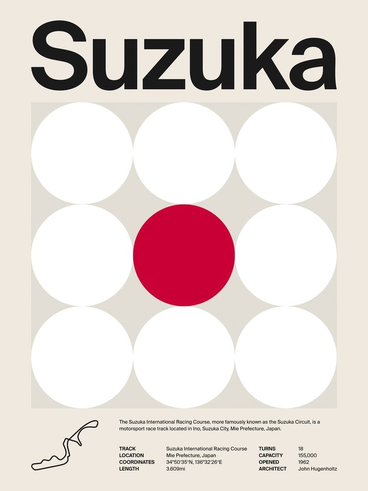 Mid Century Suzuka F1