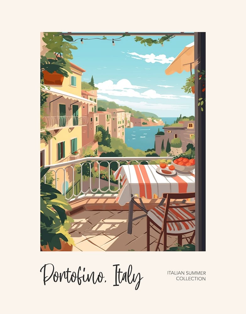 Portofino Cat On A Window 2 Italian Summer Collection