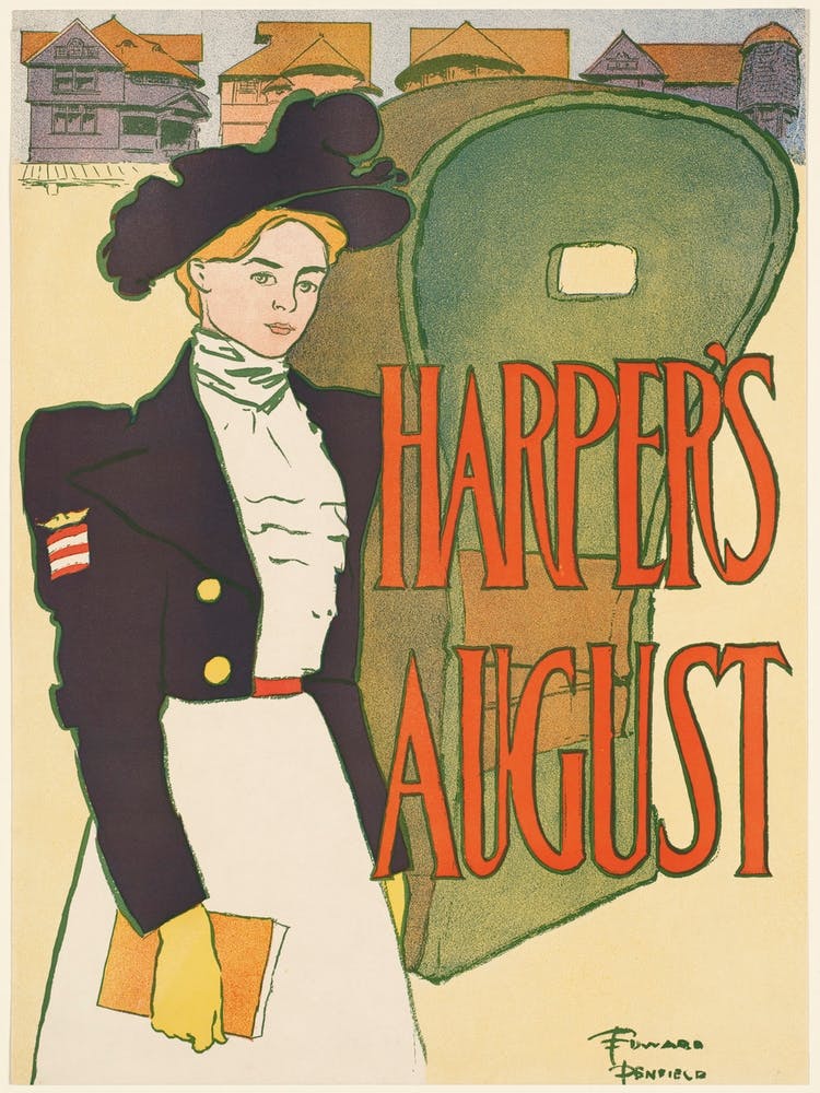 Harper's August, Edward Penfield 1