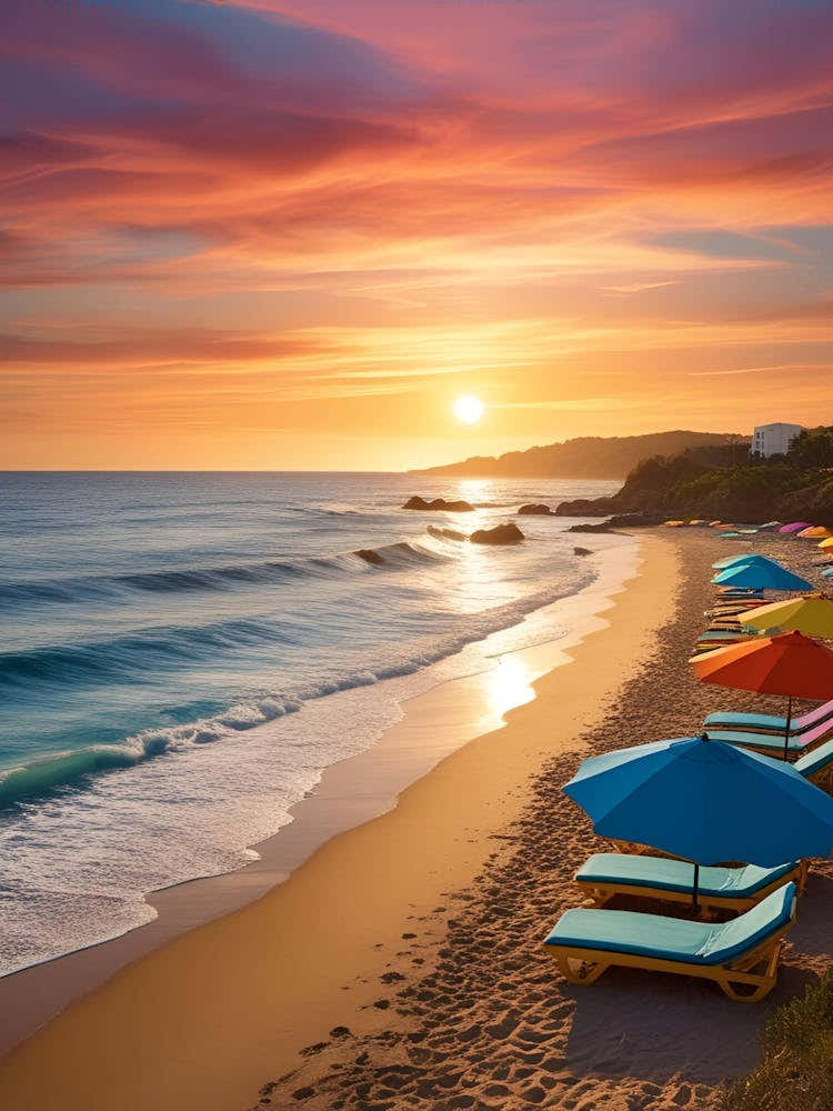 Tanger coast art print