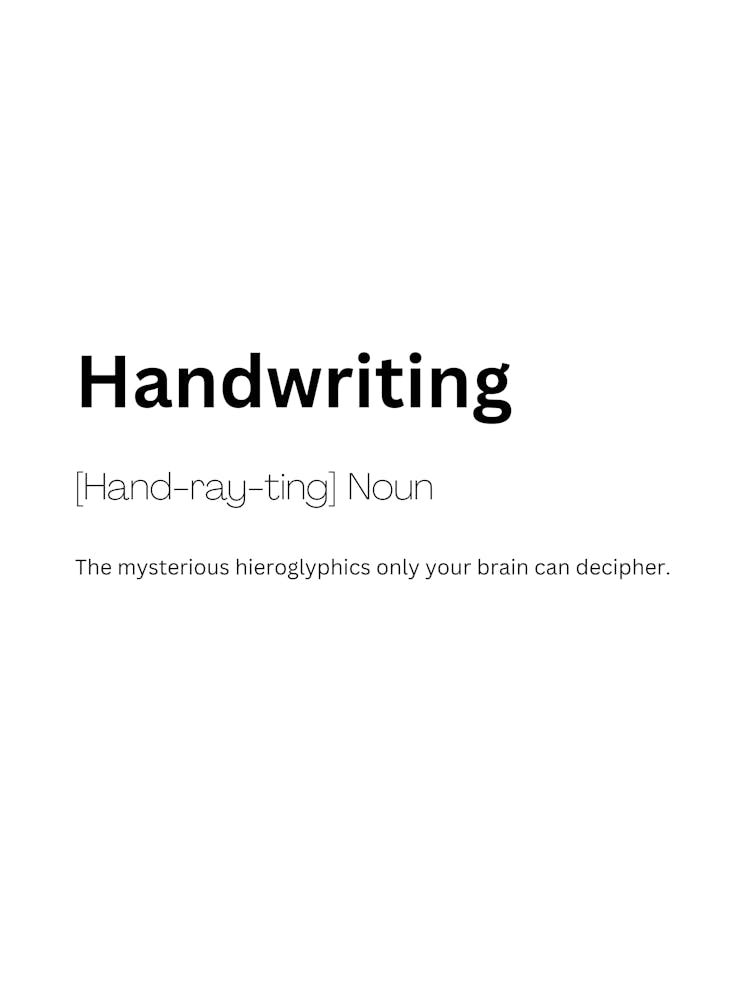 Handwriting Definition Meaning