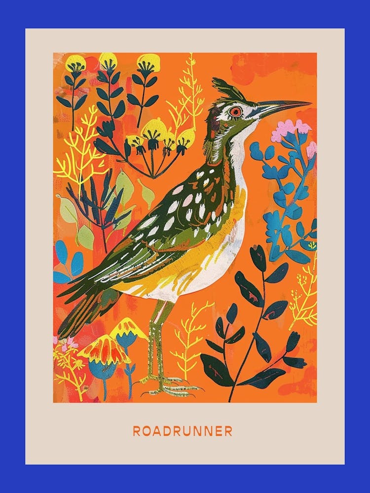 Spring Birds Poster Roadrunner 2