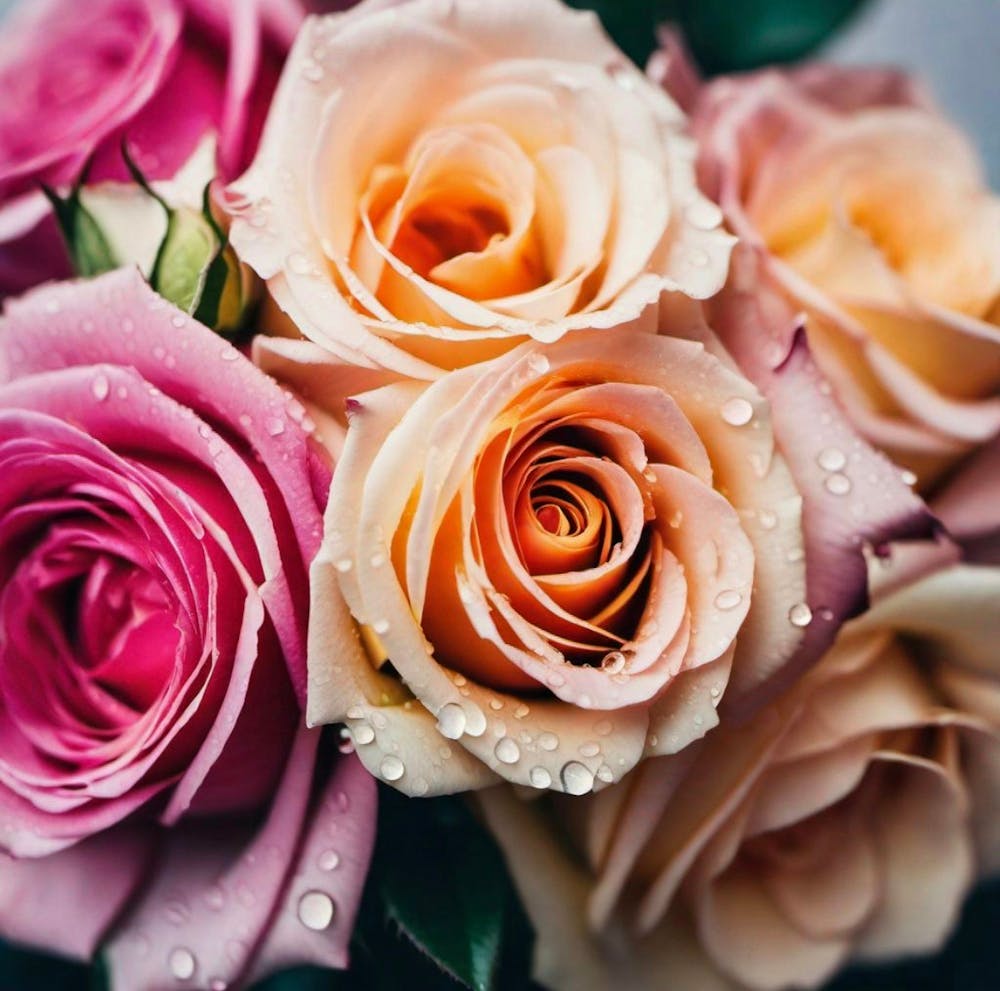 pinkish roses