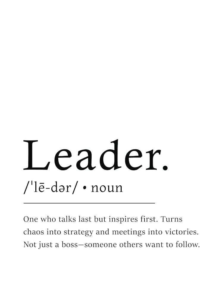 Leader Definition Quote