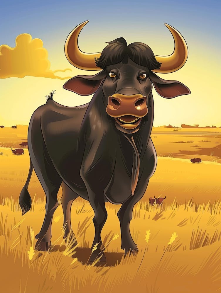 Illustration Of A Bull