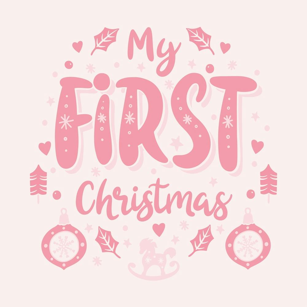 My First Christmas Family Living Room Decor 06