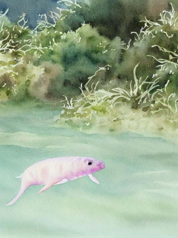 Sea Pig II Storybook Watercolour