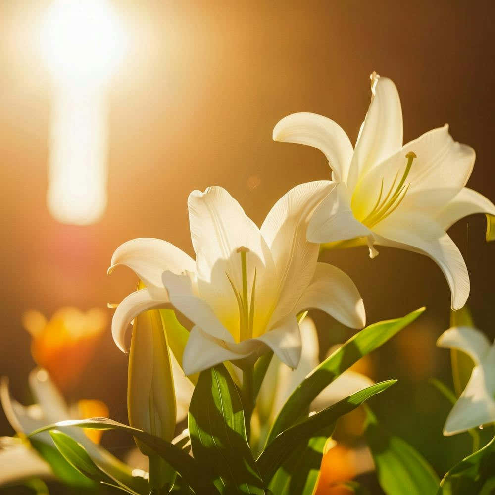 White Lily In The Sun