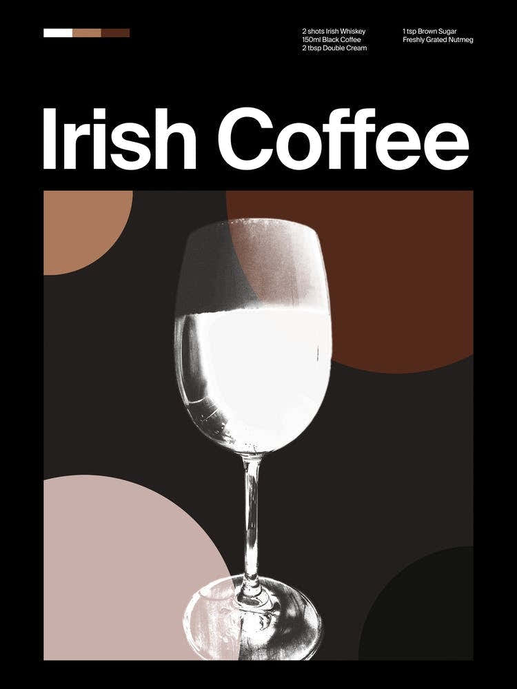 Mid Century Dark Irish Coffee