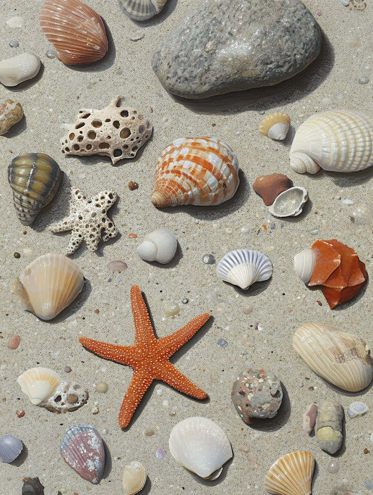 Shells And Starfish 1