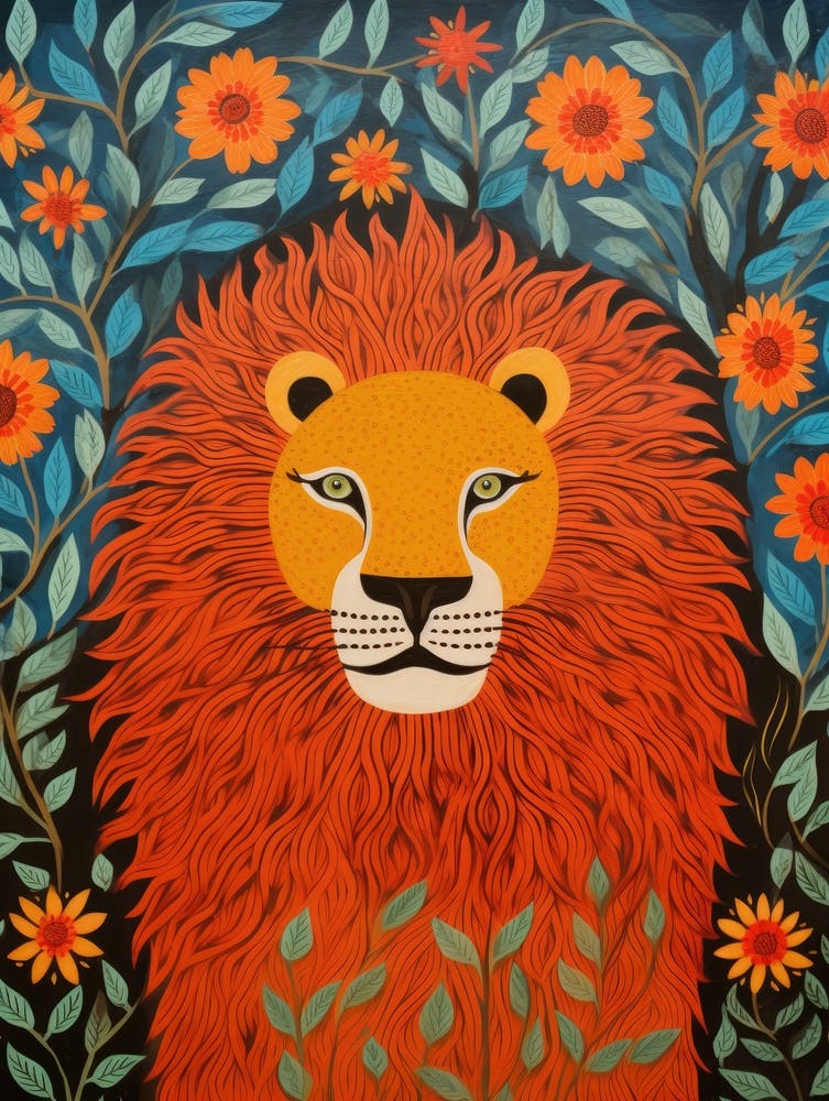 Lion In The Forest 2
