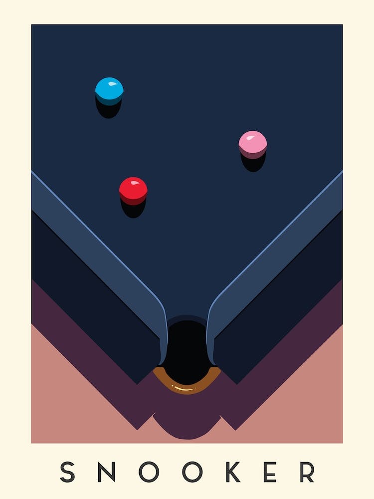 Snooker Minimalist Illustration